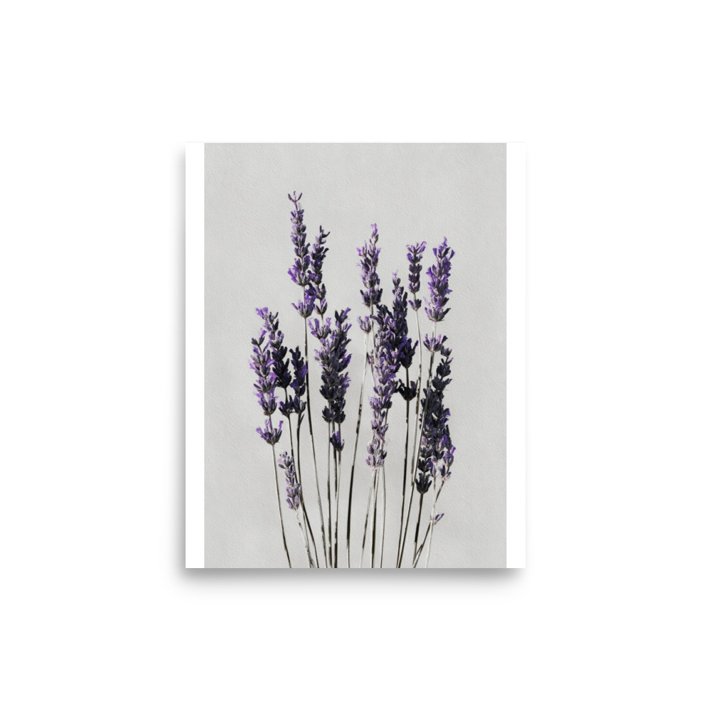 Lavender Wall Art Print, Purple Floral Botanical Illustration, Minimalist Bedroom Decor - Image 26