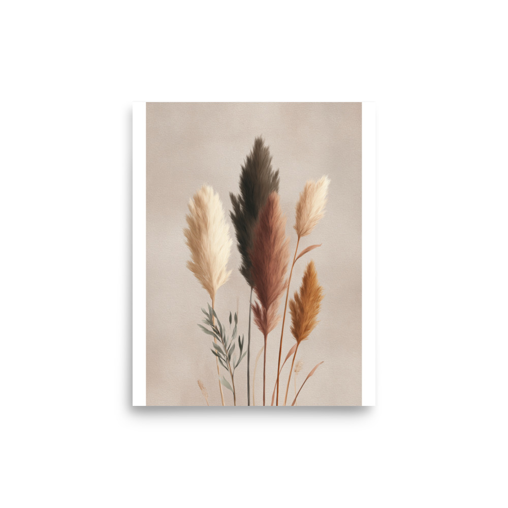 Pampas Grass Wall Art Print, Neutral Boho Botanical Illustration, Earthy Minimalist Decor - Image 26