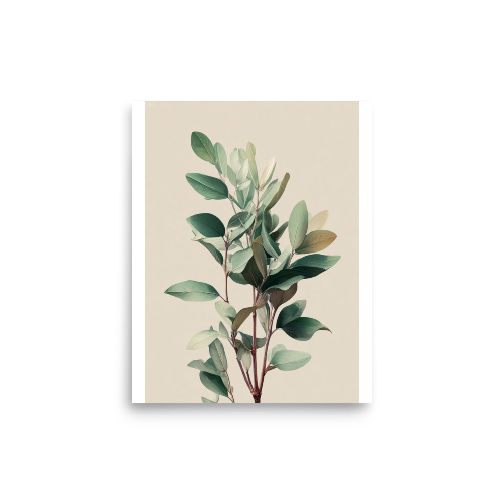Sage Leaves Wall Art Print, Muted Green Botanical Herb Illustration, Minimalist Kitchen Decor - Image 26