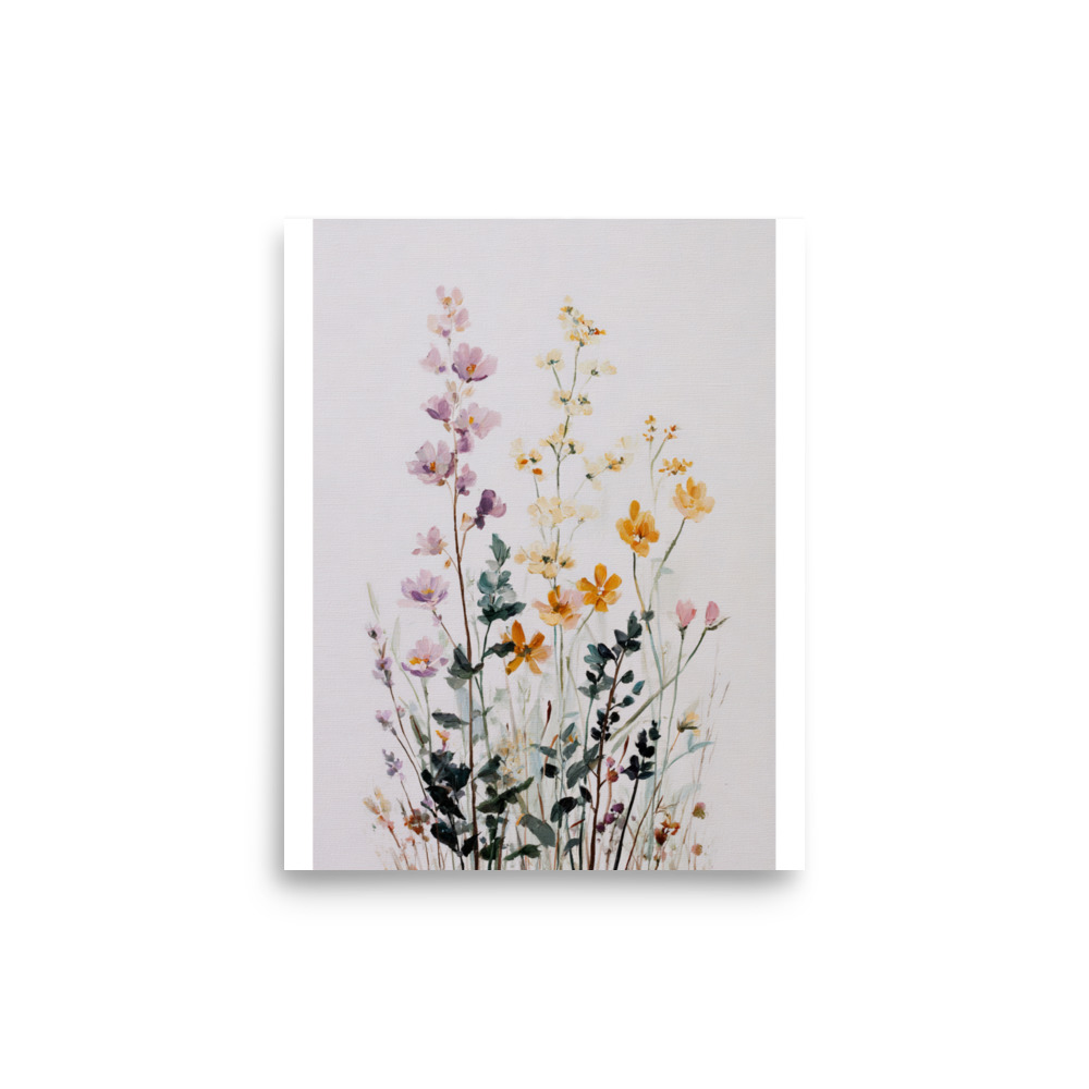 Wildflower Wall Art Print, Colourful Botanical Meadow Illustration, Spring Boho Decor - Image 26