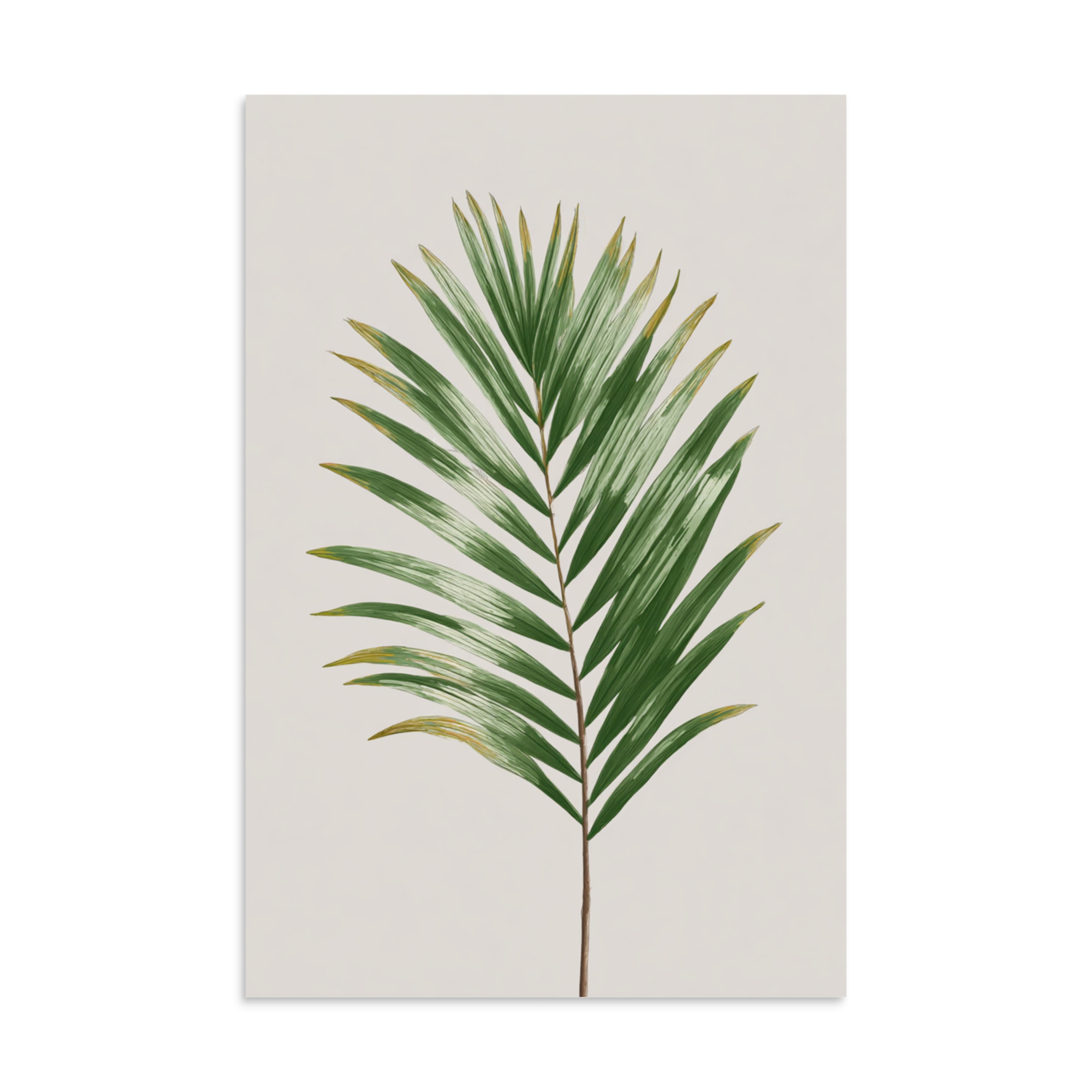 Palm Leaf Wall Art Print, Minimalist Green Tropical Botanical Illustration, Coastal Boho Decor - Image 27