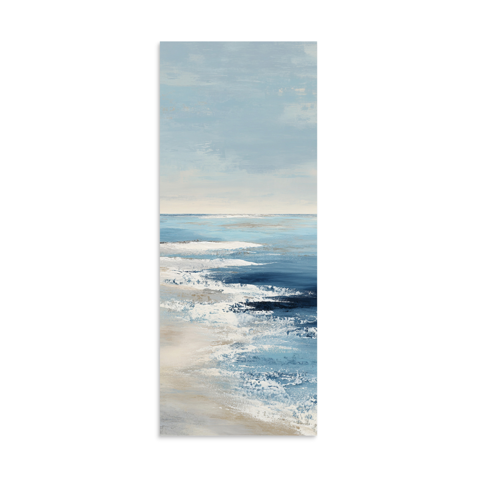 Coastal Beach Waves Wall Art Print, Blue Ocean Sandy Shore, Serene Seascape Poster - Image 24