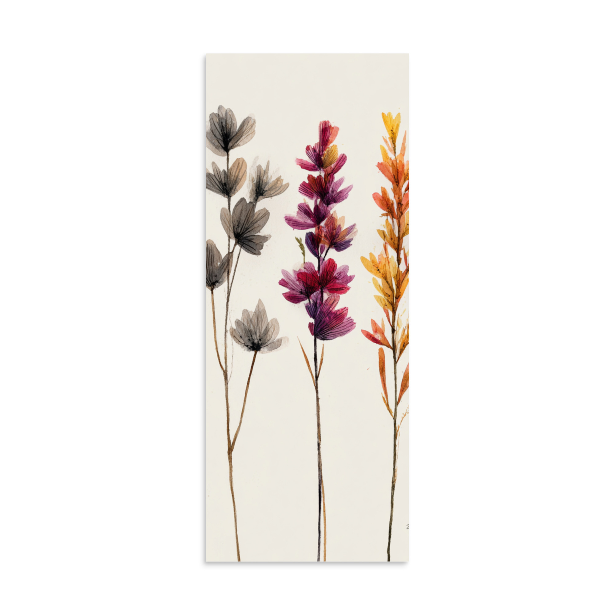 Wildflower Stems Wall Art Print, Minimalist Botanical Floral Illustration, Neutral Boho Decor - Image 28