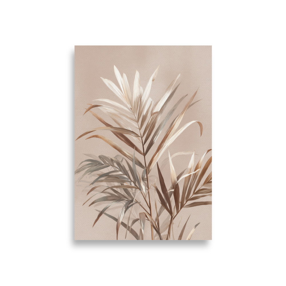 Palm Leaves Wall Art Print, Green Tropical Botanical Illustration, Modern Coastal Decor - Image 4