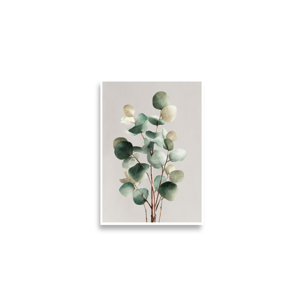 Eucalyptus Wall Art Print, Sage Green Botanical Leaf Illustration, Minimalist Boho Decor - Image 4