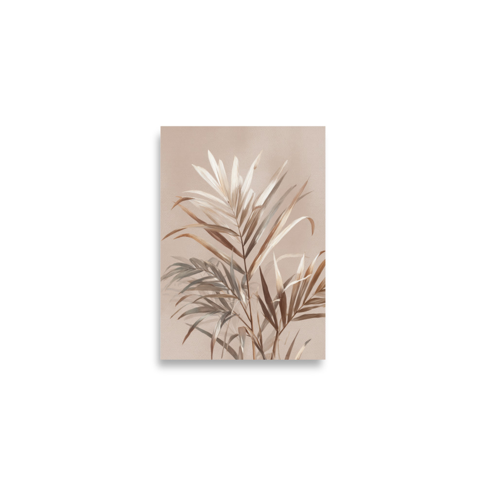 Palm Leaves Wall Art Print, Green Tropical Botanical Illustration, Modern Coastal Decor - Image 5