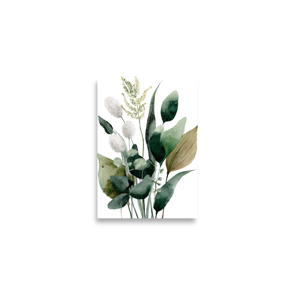 Wild Herb Stems Wall Art Print, Earthy Green Botanical Illustration, Minimalist Kitchen Decor - Image 5
