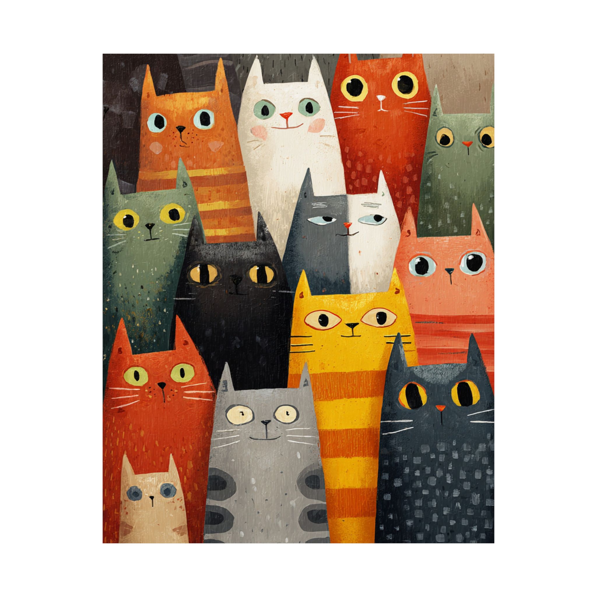 Orange Cat Reading Newspaper Art Print | Whimsical Kitchen Art | Matte Poster Print - Image 10