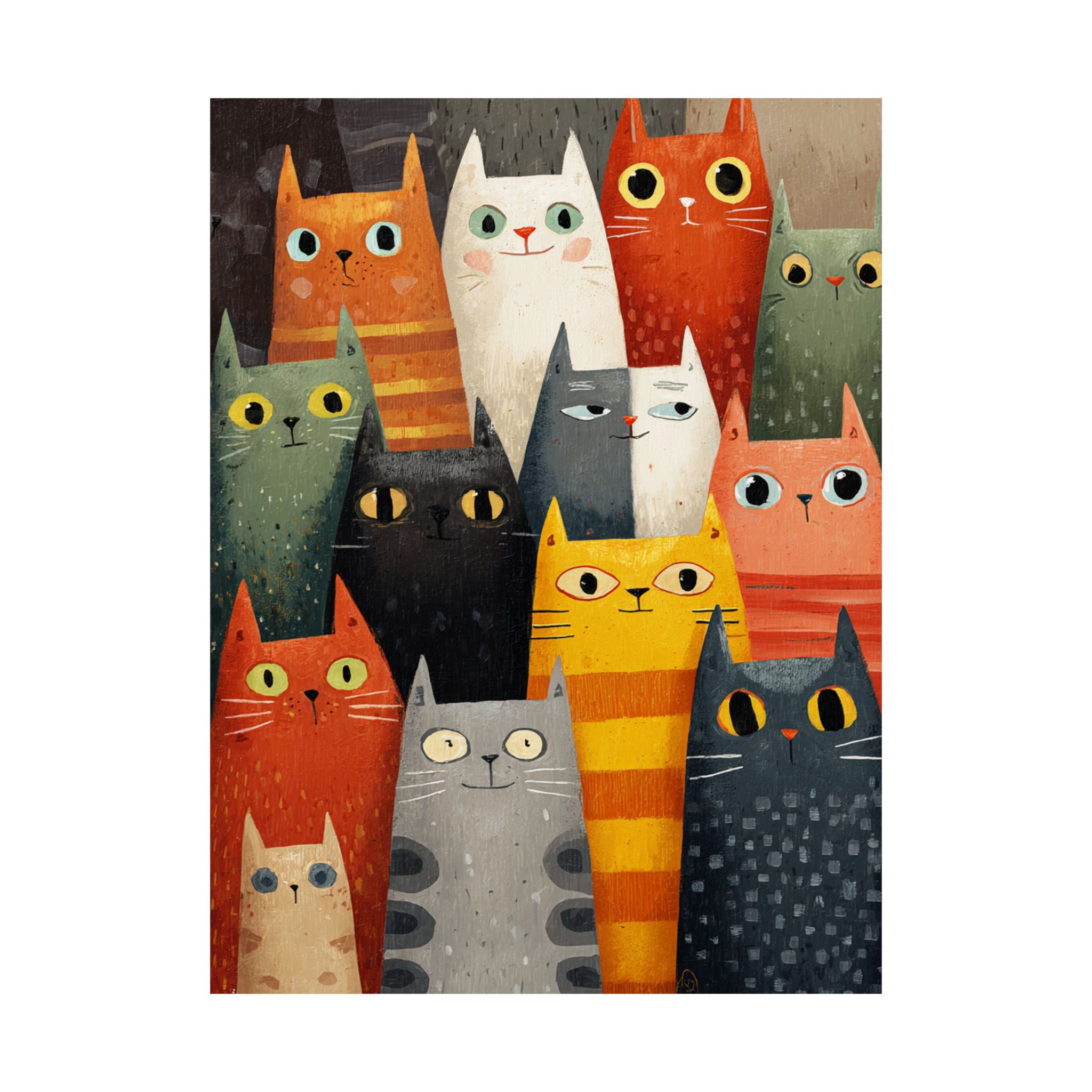 Orange Cat Reading Newspaper Art Print | Whimsical Kitchen Art | Matte Poster Print - Image 6