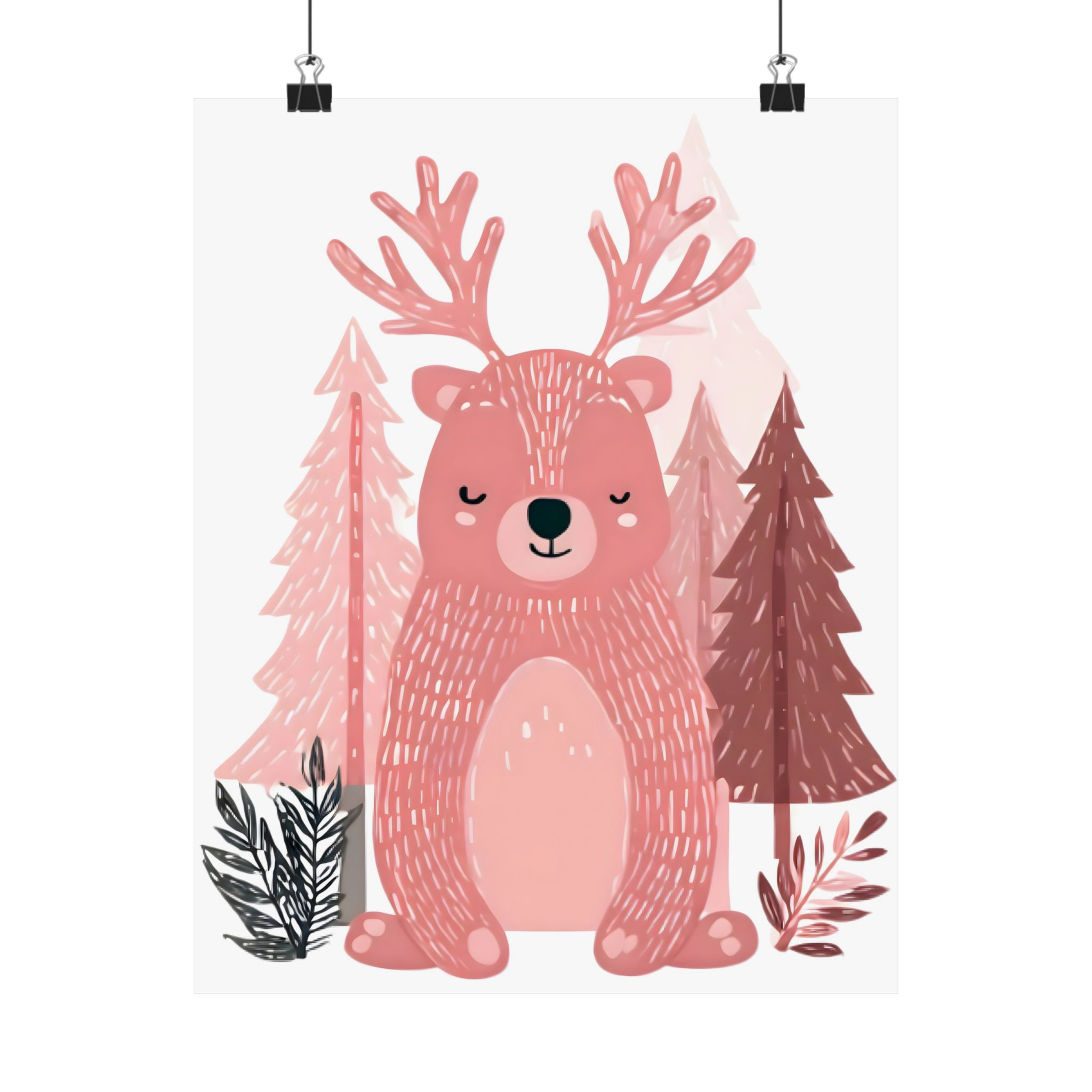 Woodland Nursery Animal Art Set | 4 Piece Print Collection | Matte Poster Print - Image 17