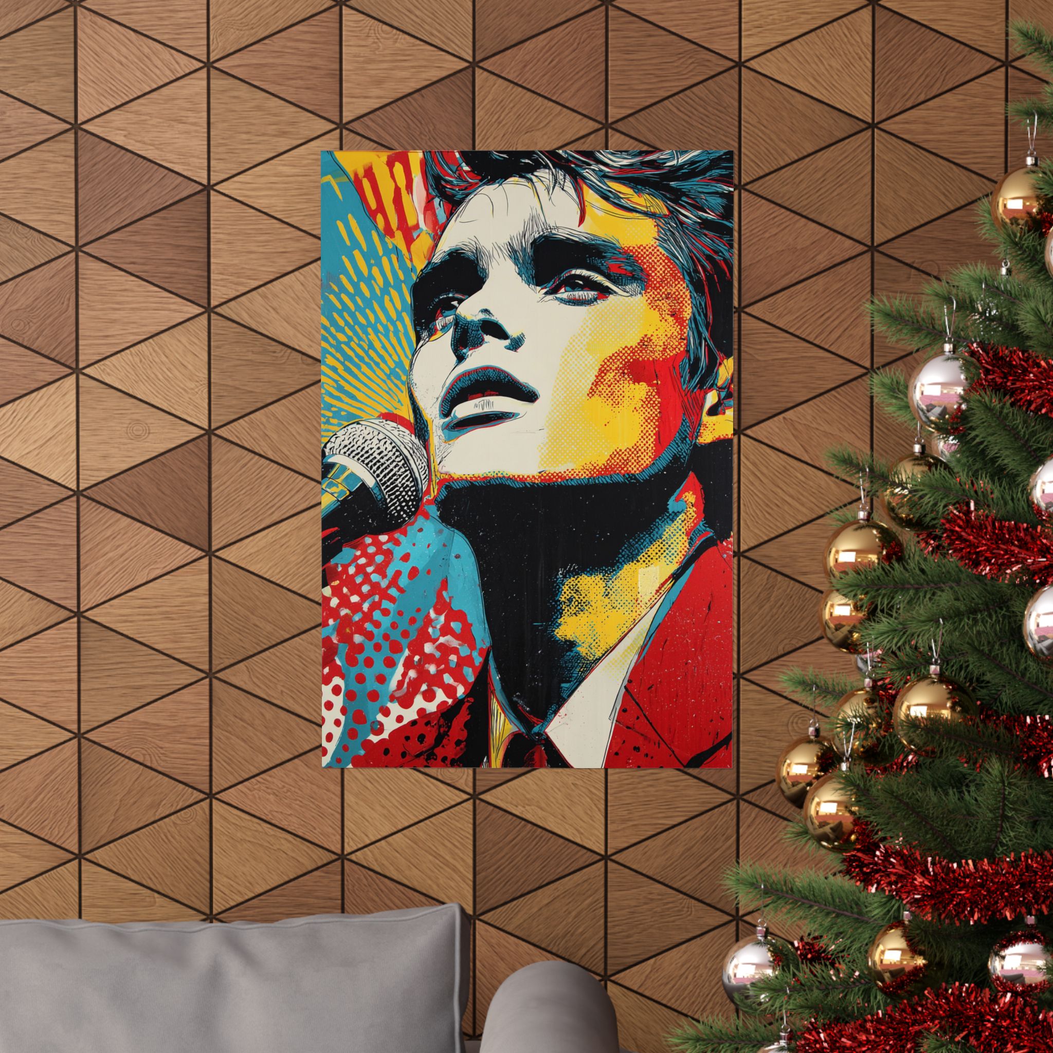 Pop Art Singer Portrait Print | Retro Comic Style Musician | Matte Poster Print - Image 4