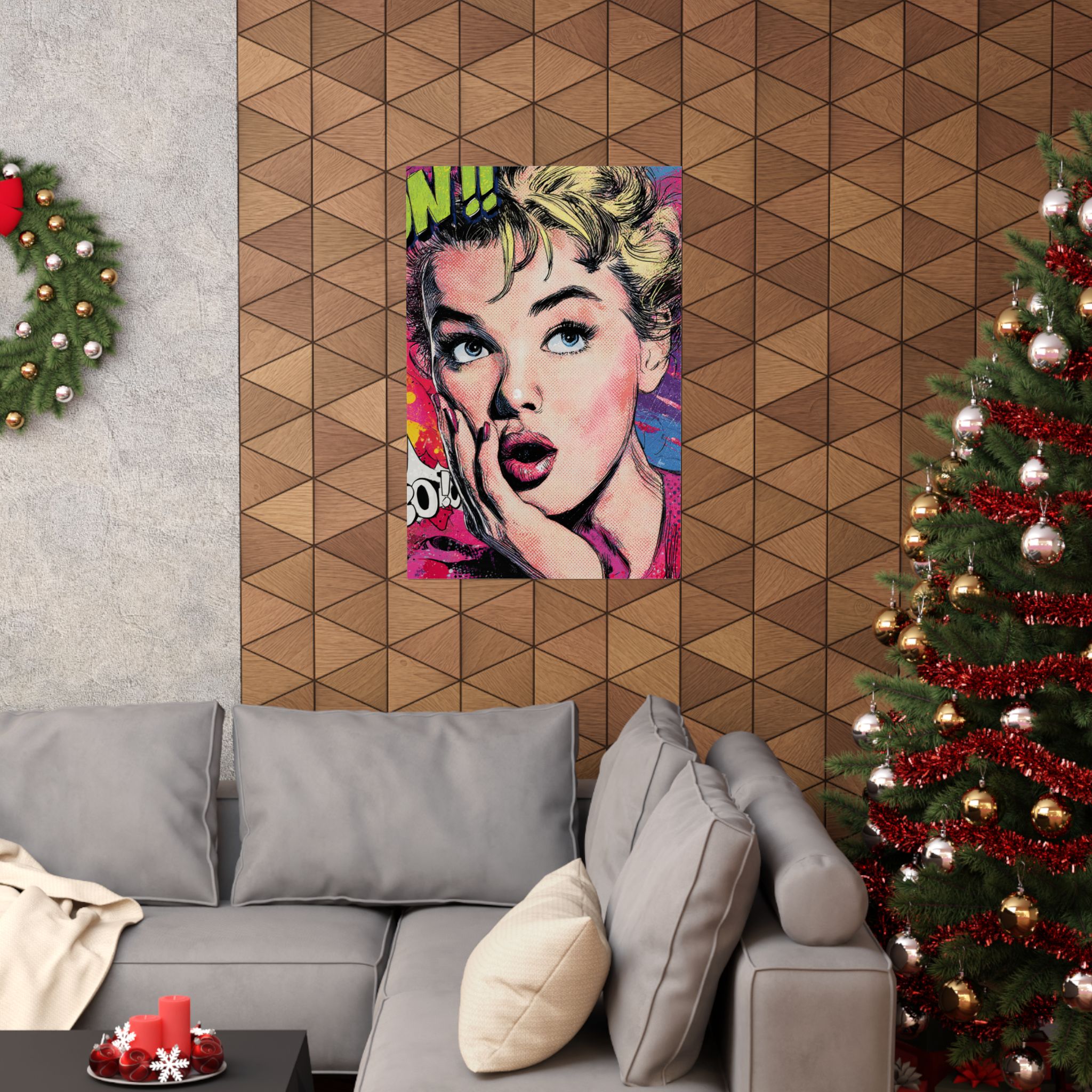 Pop Art Woman Portrait Print | Retro Comic Style Wall Art | Matte Poster Print - Image 24