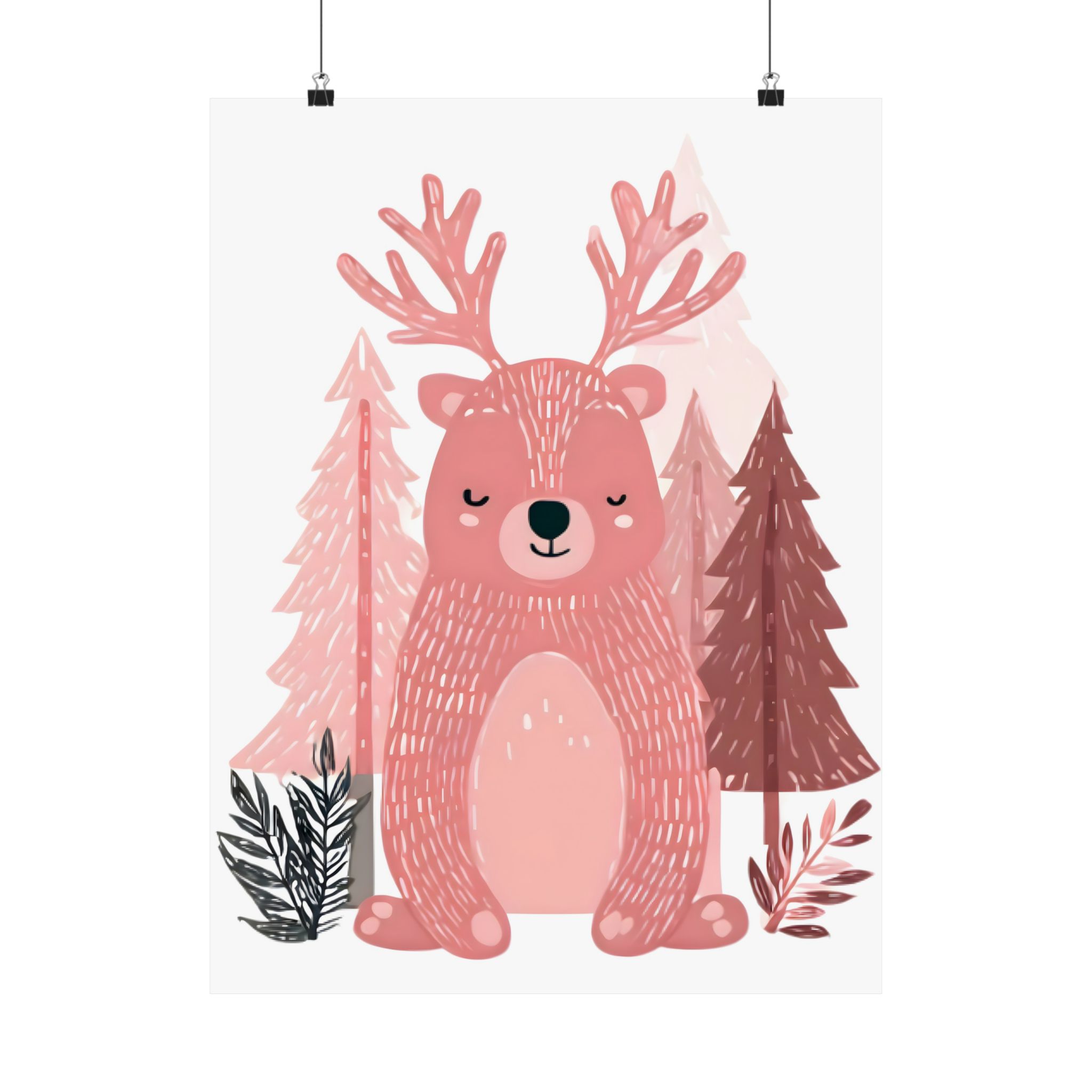 Woodland Nursery Animal Art Set | 4 Piece Print Collection | Matte Poster Print - Image 5