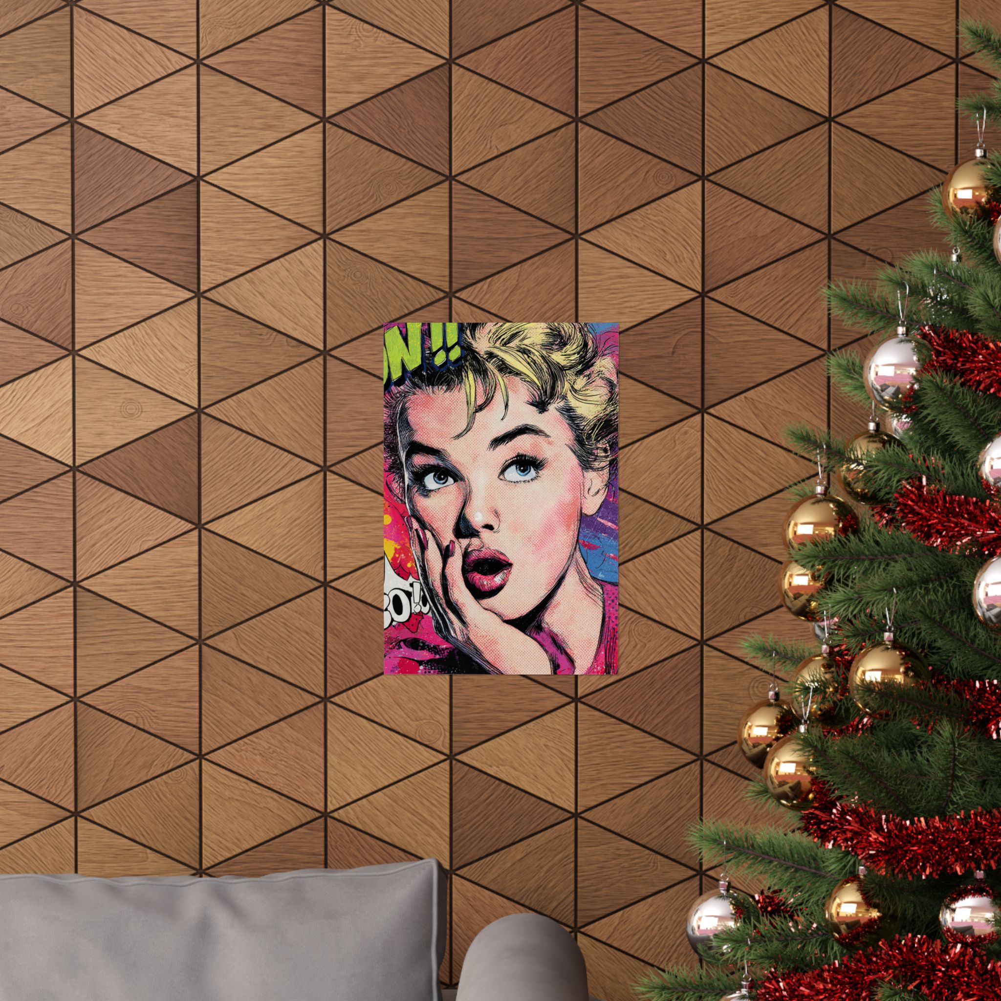 Pop Art Woman Portrait Print | Retro Comic Style Wall Art | Matte Poster Print - Image 16